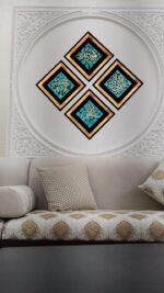KAME Arabic calligraphy wall décor carved copper frames - Image 3