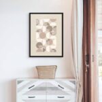 Art Decor Framed Wall Art of Islamic Boho Shapes Minimal Modern Fine Art Arabic Calligraphy Wall Décor for Living Room Bedroom Dining Room Office Gifting 30x40cm - Image 3