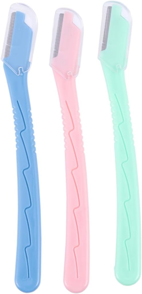 41ovGAaDGXL._AC_SL1242_.jpg Housoutil 3pcs Facial Razors for Shaving Facial Trimmer Exfoliating Face Razor Girls Portable Shaver Dermaplaning for Women Eyebrow Women's Hair Removal - Image 1