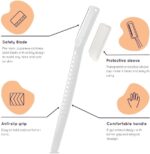 Glide Face Razor for painfree Facial Hair Removal (3 Units) - Upper Lips, Chin, Peach Fuzz - Stainless Steel Blade, Comfortable, Firm Grip - Image 3