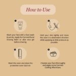 Carmesi Facial Razor for Women | Painless & Precision Face Hair Removal | for Peach Fuzz, Eyebrow, Chin & Upper Lip | Gentle Exfoliation & Smoother Skin | (3 Count) - Image 7