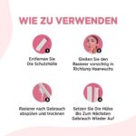 Face Razor for Women Facial Hair with Dual Blade Head 3N | German Blades | Easy Shaping and Shaving | Reusable Up To 5 Times | Durable and Rust Free Blades - Image 6