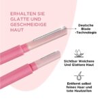 Face Razor for Women Facial Hair with Dual Blade Head 3N | German Blades | Easy Shaping and Shaving | Reusable Up To 5 Times | Durable and Rust Free Blades - Image 5