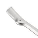 Tweezerman Eyebrow Razor with 3 Replacement Blades and Safety Cap (Stainless Steel) - Image 2