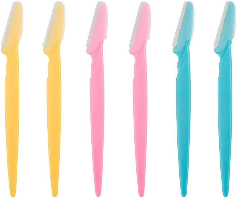 51exasX1omL._AC_SL1001_.jpg ILLUVA Exfoliating Dermaplaning Tool, Eyebrow Razor, Facial Dermaplane Razors Shaver with Precision Cover for Women and Men Pack of 6 - Image 1