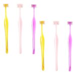 6 PCS Mini Eyebrow Razor Set - Facial Hair Remover with Protective Covers for Lip,Small Face Razors for Peach Fuzz and Fine Hair, Multipurpose Exfoliating Dermaplaning Tools for Women and Men