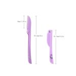 3 Packs Eyebrow Razor for Women, Eyebrow and Facial Hair Removal, Shaver, Gentle Facial Hair Remover, Dermaplaning Tool for Peach Fuzz Removal, Face Razors for Women, Eyebrow Trimmer - Image 2