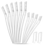 Dermaplane Razor for Women Face, 10PCS Eyebrow Razors, Dermaplaning Tool with Storage Case, Professional Face Razors for Peach Fuzz Removal, Eyebrow Shaping, Smooth Skin & Gentle Exfoliation