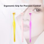 6 PCS Mini Eyebrow Razor Set - Facial Hair Remover with Protective Covers for Lip,Small Face Razors for Peach Fuzz and Fine Hair, Multipurpose Exfoliating Dermaplaning Tools for Women and Men - Image 3