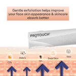 PROTOUCH Electric Dermaplaning Device | Beauty Tool | 2 in 1 Eyebrow & Face Hair Remover with Gentle Exfoliation | Quick, Painless, Smoother & Glowing Skin | 3 Attachment | Easy & Safe to Use - Image 5