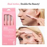 Dermaplaning Tool - Foldable Facial Razor for Women and Men, (3ct) | Womens Facial Peach Fuzz Remover & Eyebrow Trimmer, Dermaplaning Razor, Face Razors for Women, 3 pc (Pink) - Image 5