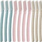 12 Pcs Hair Removal Razors Face Eyebrow Razors Facial Hair Removers Eyebrow Shapers Facial Eyebrow Shavers Dermaplaning Tools for Women