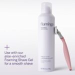 Flamingo Shaving Razor Set for Women - Original Razor Handle, 4 Blade Refills, and Shower Holder - Rose - Image 3