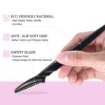 40pcs Dermaplaning Tool for Women, Newbie Friendly Facial Hair Removal, Face Eyebrow Razors and Shaver with Protective Covers for Peach Fuzz Remover(Black) - Image 2