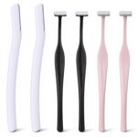 6Pack Eyebrow Razors Stainless Steel Dermaplaning Tool for Face, Small Eyebrow Shaver for Women Men Peach Fuzz and Fine - Image 2