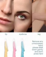 Dermaplane Razor, 60 Pcs Face Razors for Women and Men, Multipurpose Eyebrow Razor, Dermaplaning Tool for Face by MoHern， Multi-Color - Image 6