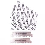 Parker SRB Straight Edge Barber Razor – Stainless Steel Blade Arm & Resin Handle – Uses Half Double Edge Razor Blades – Includes 5 Pre-Cut Blades – Professional Shaving Tool - Image 5