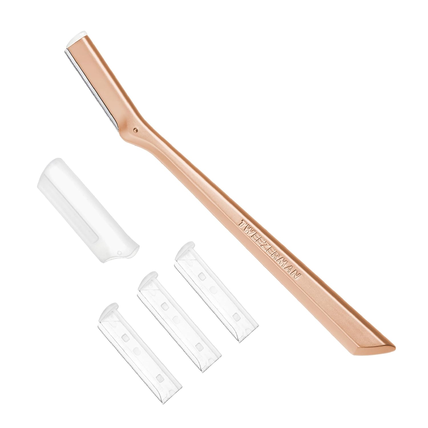 61XVMLibQBL._SL1500_.jpg Tweezerman Rose Gold Facial Razor - Image 1