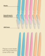 Eyebrow Razor for Women, 12 Pcs Dermaplaning Tool for Face Professional, Face Razor for Women Facial Hair Remover - Image 4