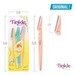 Tinkle Dermaplaning Tool 9ct, Dermaplane Razor for Women, Safe and Easy Peach Fuzz Remover, Eyebrow Trimmer with Protective Cover (3 Packs of 3), Stocking Stuffers - Image 5