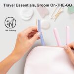 Dermaplane Razor, Face Razors for Women, Dermaplaning Tool with Microblades for Face, Gentle Facial Exfoliation, Peach Fuzz Removal and Eyebrow Shaping, Skin Care Tool for Smoother Skin, Lilac - Image 6