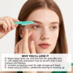 Dermaplaning Tool 12 Pcs Face Razors for Women and Men Eyebrow Razor with Cover Face Shaver Facial Hair Removal Eyebrow Trimmer - Image 4