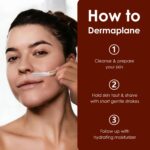 Reusable Dermaplaning Tool with Metal Handle, Dermaplane Razor, Face Razors for Women, Peach Fuzz Remover, Gently Facial Exfoliating Razor, Skin Care Tool for Smoother Skin, 3 Pack - Image 5