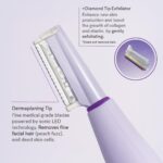 Michael Todd Beauty Sonicsmooth Pro+ Dermaplane Razor for Women Face + Eyebrow Trimmer Dermaplaning System w/LED Light Peach Fuzz Remover -16 Dermaplaning Blades & 2 Microsmooth Exfoliation Tips - Image 7