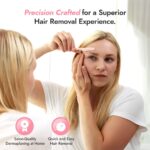 Dermaplaning Tool - Foldable Facial Razor for Women and Men, (3ct) | Womens Facial Peach Fuzz Remover & Eyebrow Trimmer, Dermaplaning Razor, Face Razors for Women, 3 pc (Pink) - Image 3