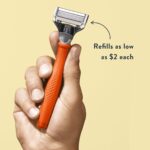 Harry's Razor for Men - Razor Handle and Razor Blade Cartridge - Shaving Gift Set for Him - Orange - Image 3