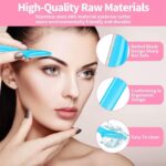 66PCS Eyebrow Razor Multipurpose Exfoliating Dermaplaning Tool for Face Facial and Eyebrow Shaper with Precision Cover for Women Men Easy to Use (66PCS) - Image 2