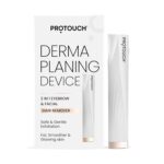 PROTOUCH Electric Dermaplaning Device | Beauty Tool | 2 in 1 Eyebrow & Face Hair Remover with Gentle Exfoliation | Quick, Painless, Smoother & Glowing Skin | 3 Attachment | Easy & Safe to Use