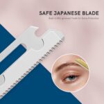 Dermaplane Razor W/ 4pcs Refill Blades, Japanese Blades Precision Face Razors, Personalized Dermaplaning Shaving Tools for Women, Small Razors for Peach Fuzz, Travel Case included - Image 7