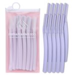 Dermaplane Razor, Face Razors for Women, Dermaplaning Tool with Microblades for Face, Gentle Facial Exfoliation, Peach Fuzz Removal and Eyebrow Shaping, Skin Care Tool for Smoother Skin, Lilac - Image 9