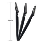 40pcs Dermaplaning Tool for Women, Newbie Friendly Facial Hair Removal, Face Eyebrow Razors and Shaver with Protective Covers for Peach Fuzz Remover(Black) - Image 4