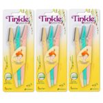 Tinkle Dermaplaning Tool 9ct, Dermaplane Razor for Women, Safe and Easy Peach Fuzz Remover, Eyebrow Trimmer with Protective Cover (3 Packs of 3), Stocking Stuffers