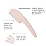 Tweezerman Prep and Plane Facial Razors for Hair Removal and Exfoliation, 3 Count - Image 3