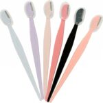Eyebrow Razor, 5pcs Facial Razor for Women with Stainless Steel Microblades for Face and Safety Guard, Precision Eyebrow Blade for Facial Hair Removal Dermaplaning and Eye Brow Shaping Home DIY