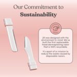 Jill V1 Dermaplane Razor Trial Kit – Beginner Facial Hair Removal & Exfoliation Set with V1 Shave Wand, 2 V1 Dermaplane Blades & Cleaning Cloth – Only Compatible with V1 Refill Blades - Image 8