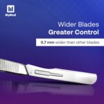 14R Blades Dermaplaning Razors Pack of 100 Blades 14, Size 14 Scalpel Blades, High Carbon Steel Dermablade Dermaplane Blades 14R Blade by Mymed (#14R) - Image 5