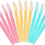 Eyebrow Razor for Women, Face Shaver Kit Dermaplaning Tool for Peach Fuzz Removal, Stainless Steel Blades with Protective Covers | Eyebrow Trimmer, Facial Hair Removal 12PCS