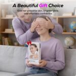 Dermaplane Razor for Women Face, Painless Sonic Dermaplane Tool with 10 Upgraded Micro Mesh Dermaplaning Blades, Women’s Facial Exfoliation & Peach Fuzz Hair Removal System (Off-White) - Image 8