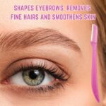 Maxfresh Touch up Multipurpose Exfoliating Dermaplaning Tool, Eyebrow Razor, and Facial Razor with Precision Cover - Image 2