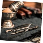 Men's Vintage Razor Comfortable Handle Razor for Home Beard Shaver Face Dermaplaning One Shaver - Image 9