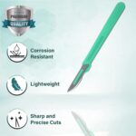 Disposable Sterile Razor Scalpel #23, Podiatry & Dermaplaning Tool, Precision Carbon-Steel Blades with Plastic Handle - Individual Pouches - Exfoliation, Dead Skin/Callus Removing & More - Box of 10 - Image 4