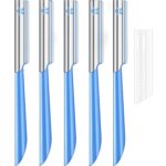 Women Facial Razor for Hair Removal - Dermaplaning Tool Peach Fuzz Trimmer, Fine Hair Remover Eyebrow Razors and Dermaplane Face Shavers Women's Exfoliating for Sensitive Skin Essential Travel