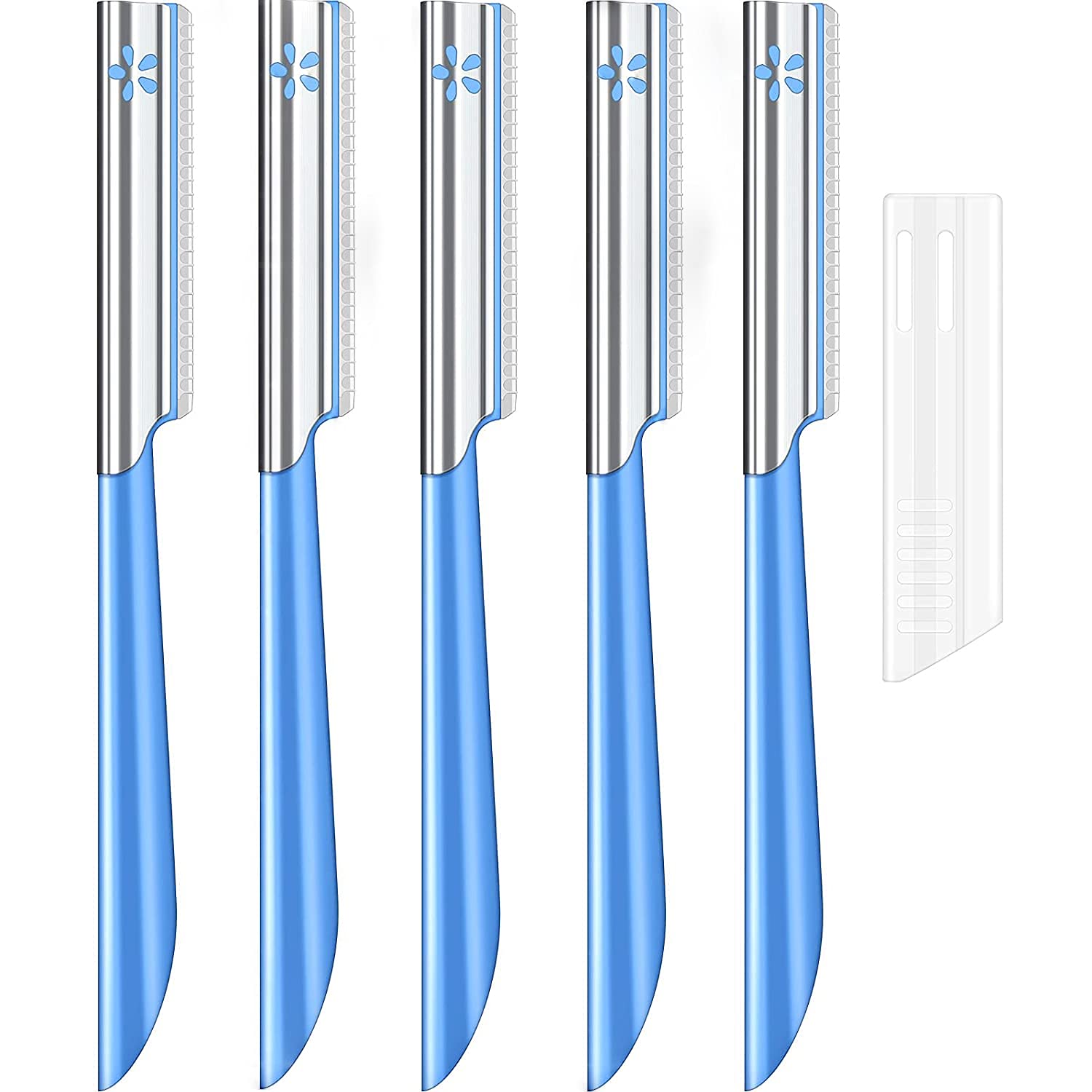 71AcDnG5hVS._SL1500_.jpg Women Facial Razor for Hair Removal - Dermaplaning Tool Peach Fuzz Trimmer, Fine Hair Remover Eyebrow Razors and Dermaplane Face Shavers Women's Exfoliating for Sensitive Skin Essential Travel - Image 1