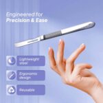 MyMed #14R Blades Dermaplaning Scalpels with Dermaplane Handle - Pack of 15 Dermaplane Razor for Women Face + Dermaplane Handle #3, Dermaplaning Tool for Face - Image 5