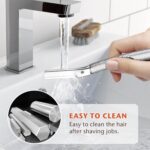 Dermaplaning Tool for Face, Eyebrow Razor, Eyebrow Shaping, Eyebrow Hair Trimmer and Shaver with Protective Cover, Facial Hair Remover for Women, Hair Removal and Exfoliation (Silver) - Image 8