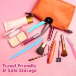 100 Pcs Eyebrow and Face Razors for Women and Men, Multi-Color Facial Shavers with Protective Covers, Safe for Beginners - Image 5